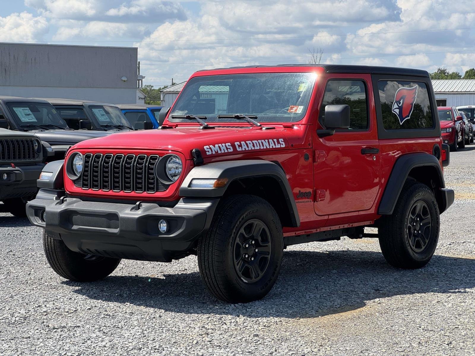 Used 2025 Firecracker Red Clearcoat Jeep Sport image 25