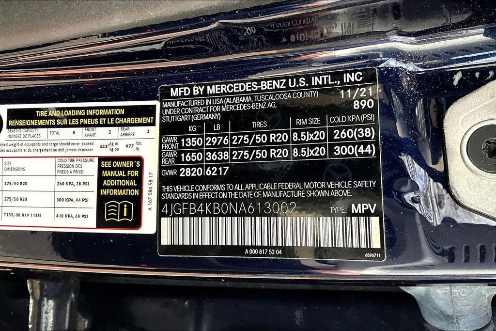 Certified Used 2022 Blue Mercedes-Benz GLE 350 image 35