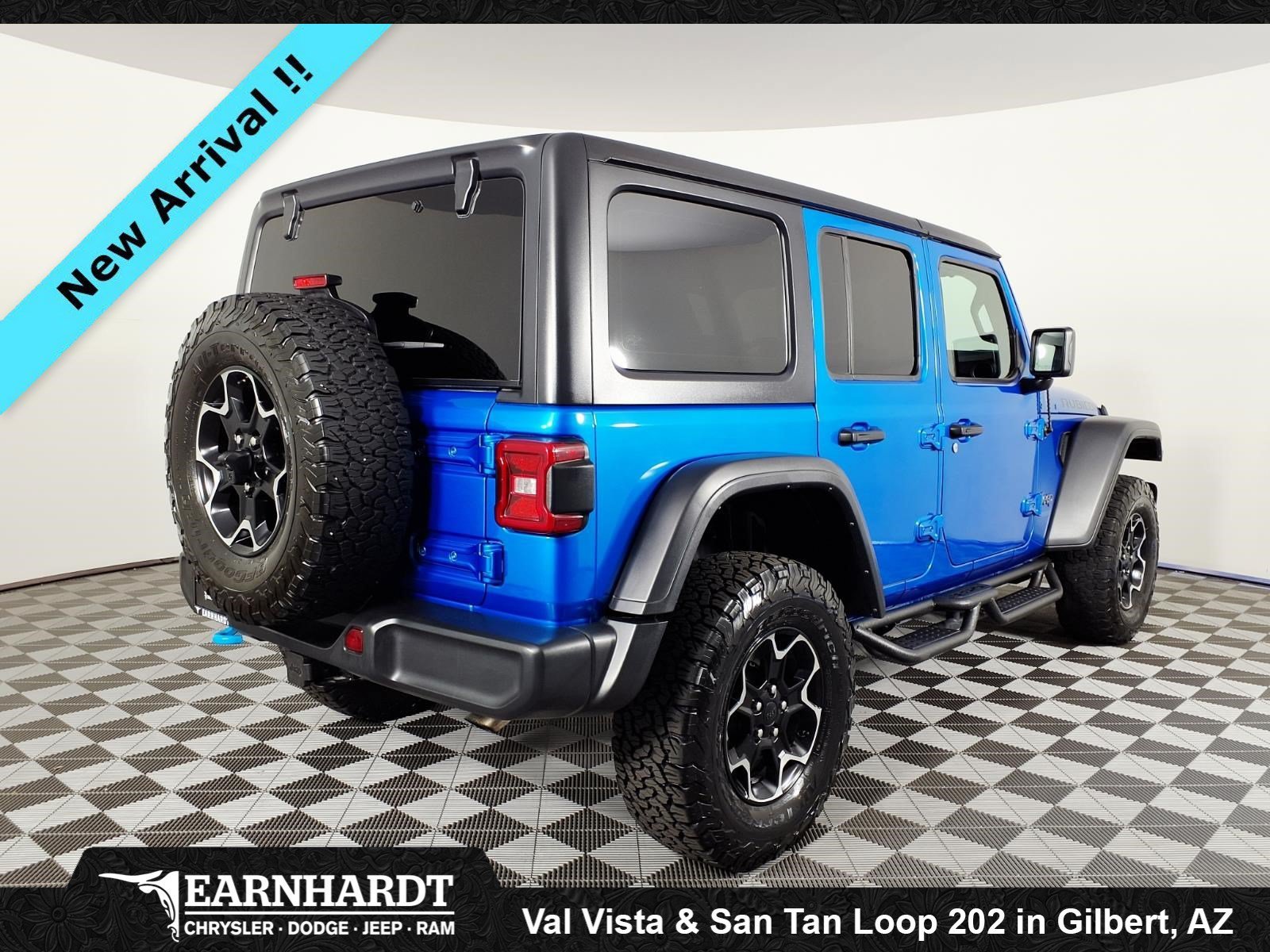 Used 2021 Hydro Blue Pearlcoat Jeep Unlimited Rubicon image 4