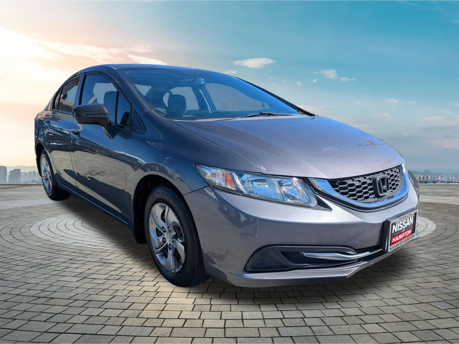 Used 2014 Honda Civic LX with VIN 19XFB2E50EE068012 for sale in Hampton, VA