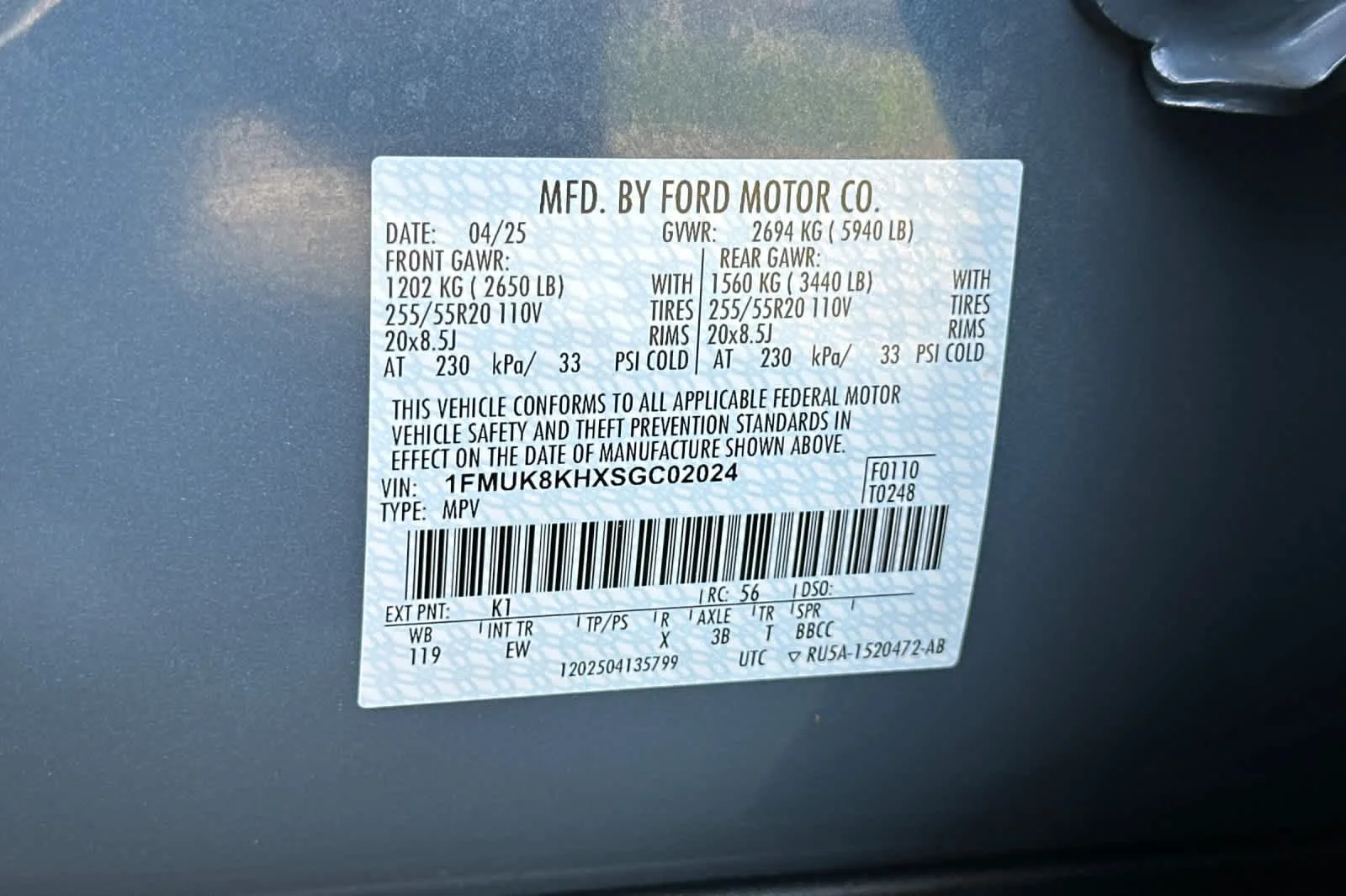 Certified Used 2025 Vapor Blue Metallic Ford ST-Line image 29