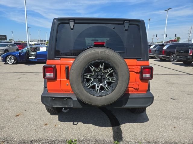 Used 2020 Orange Jeep Unlimited Sport S image 3