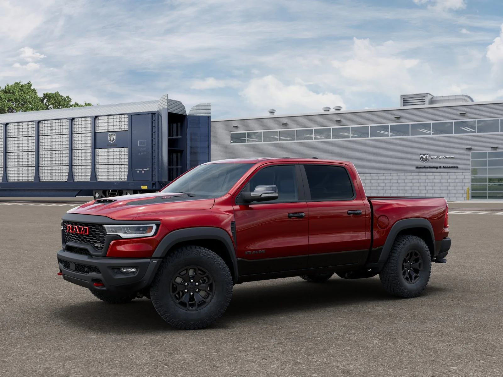 New 2027 Molten Red Pearl-Coat Exterior Paint RAM TRX image 2