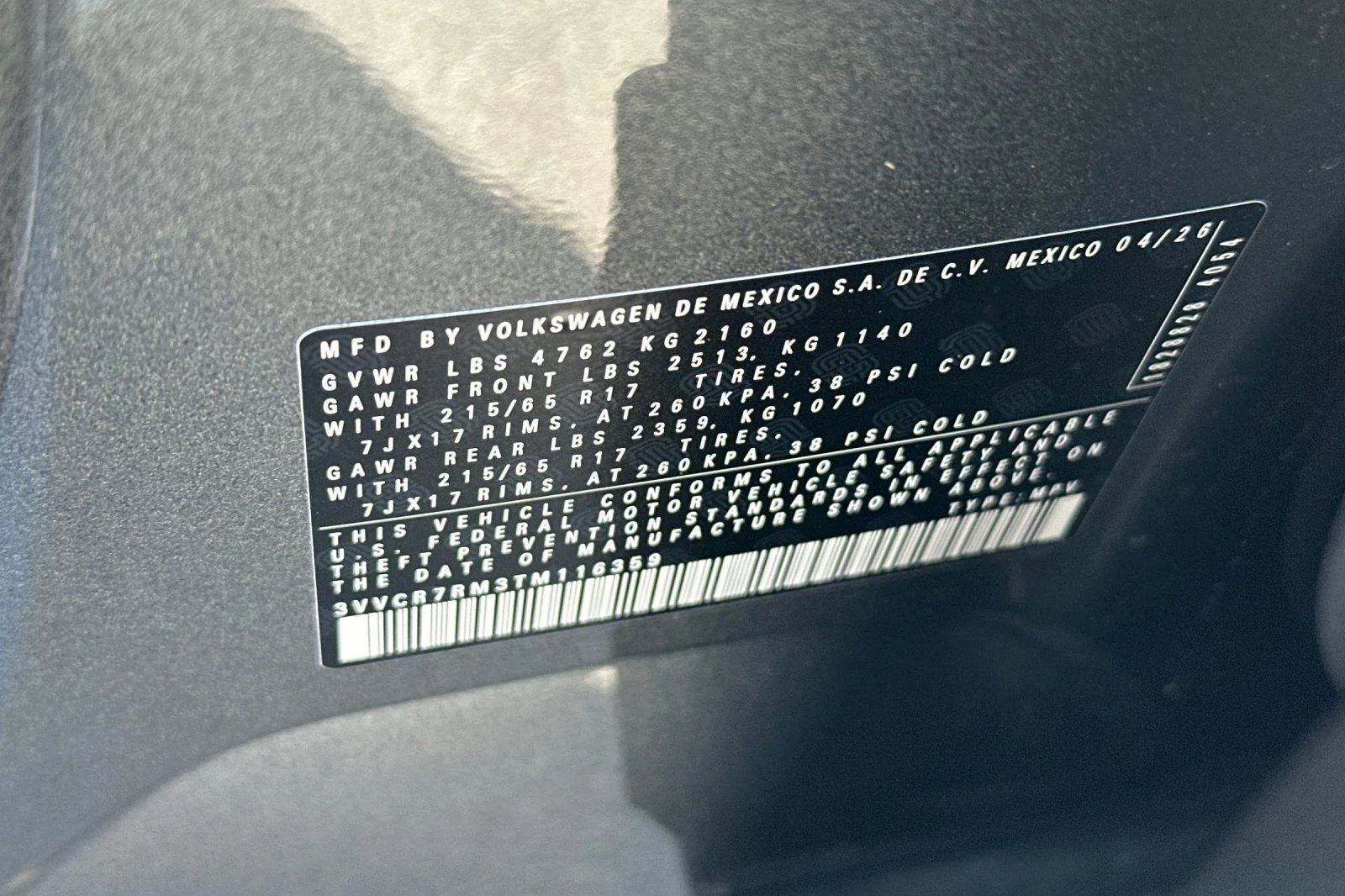 New 2026 Gray Volkswagen 2.0T S image 23