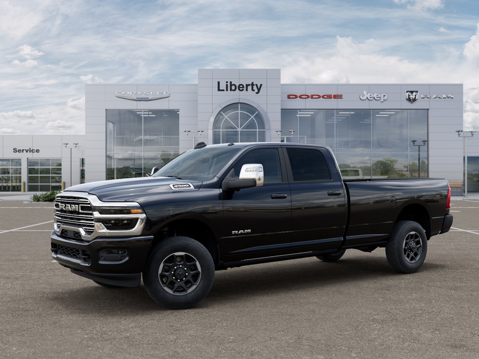 New 2026 Diamond Black Crystal Pearl-Coat Exterior Paint RAM Laramie image 35