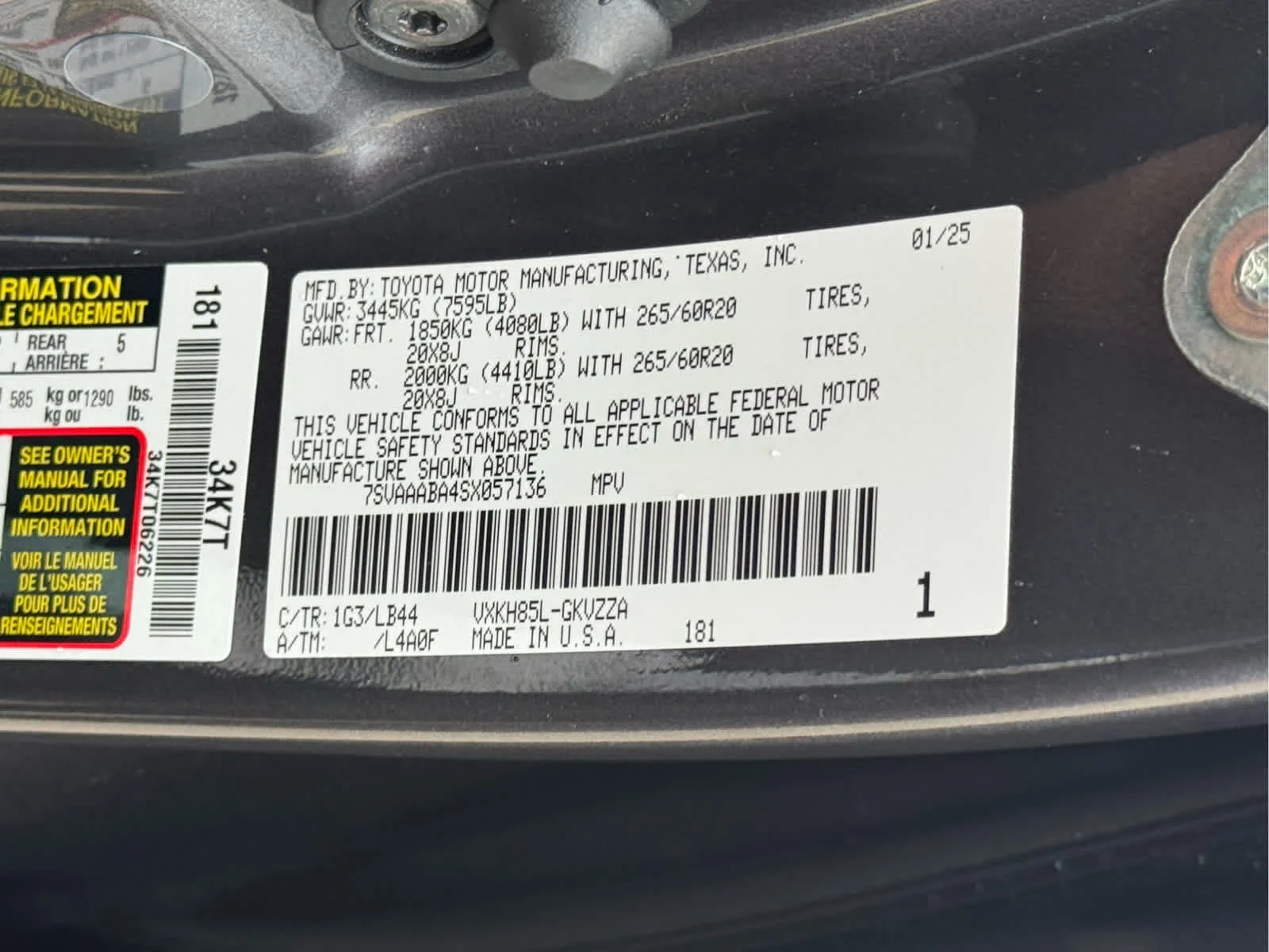 Used 2025 Magnetic Gray Metallic Toyota 1794 Edition image 28