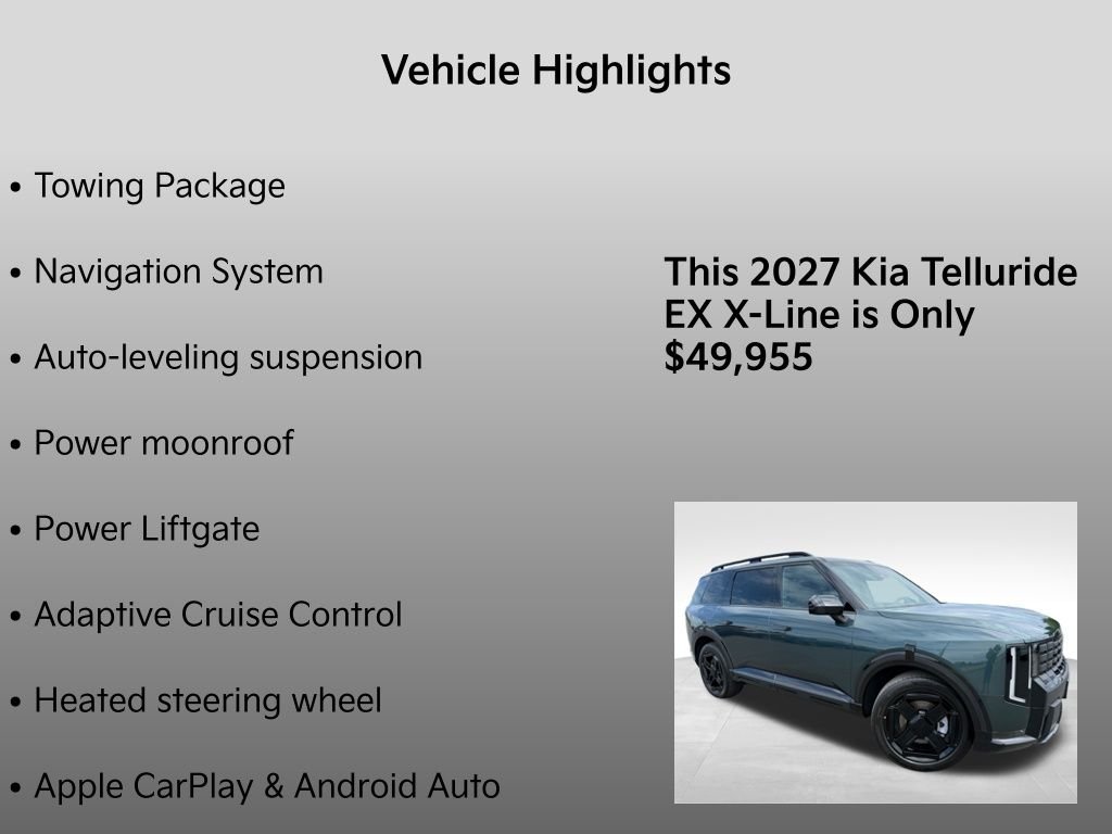 New 2027 Black Jade Green Kia X-Line EX image 34