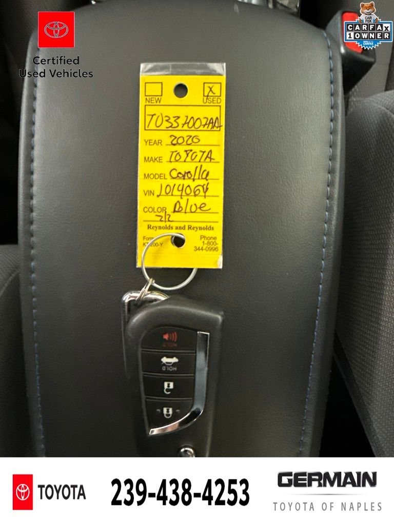 Certified Used 2020 Blue Toyota SE image 20