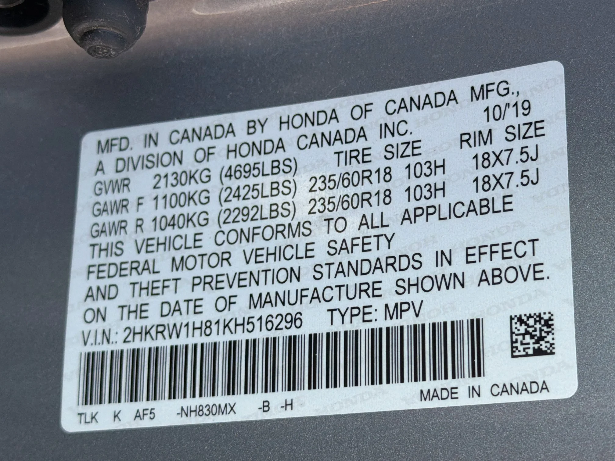 Used 2019 Lunar Silver Metallic Honda EX-L image 40