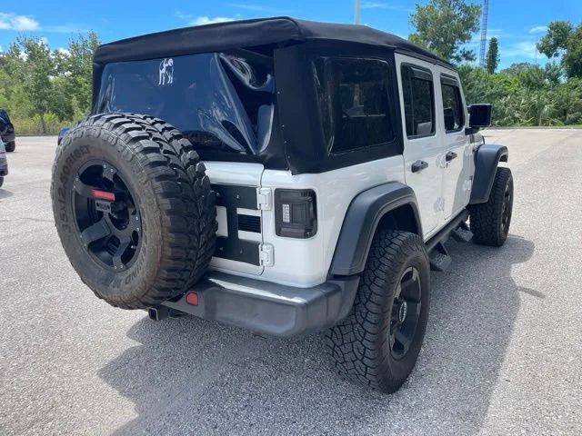 Used 2018 Bright White Clearcoat Jeep Sport image 2