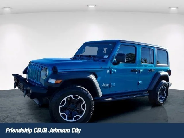 Used 2019 Teal Jeep Unlimited Sport S image 1