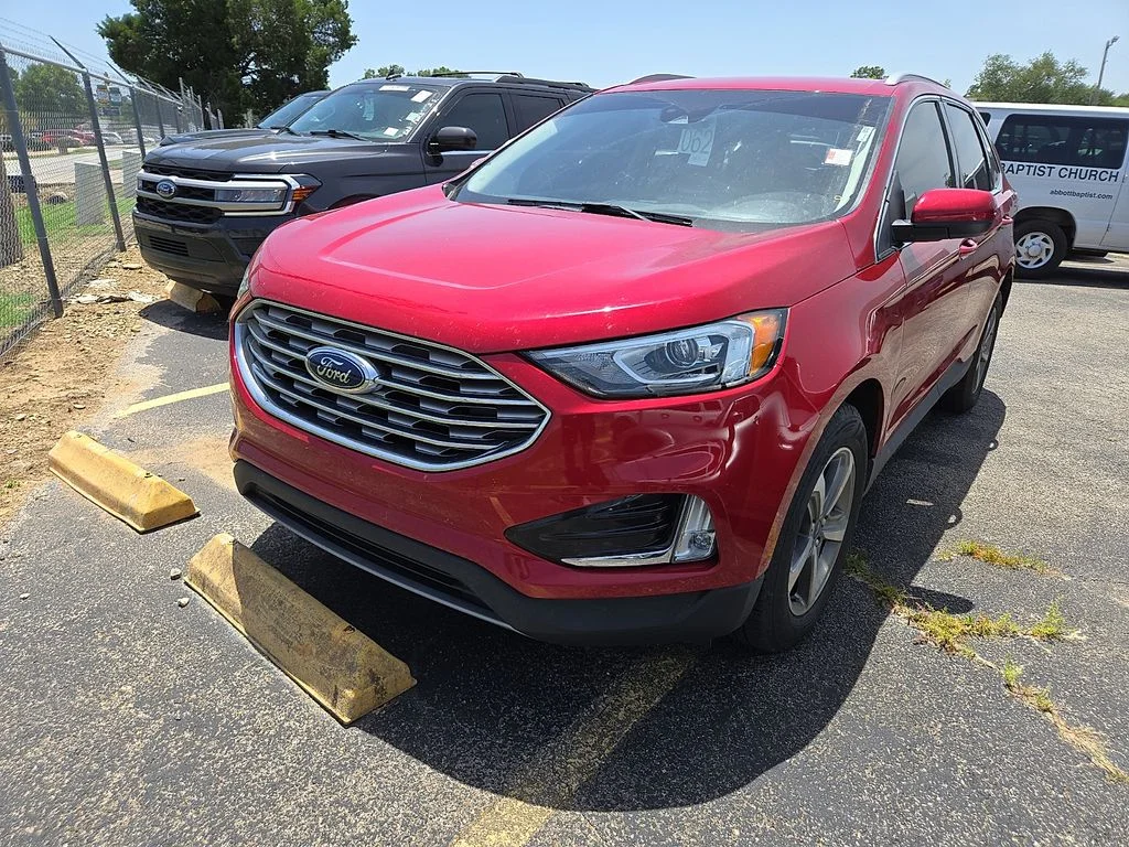 Used 2021 Red Metallic Ford SEL image 2