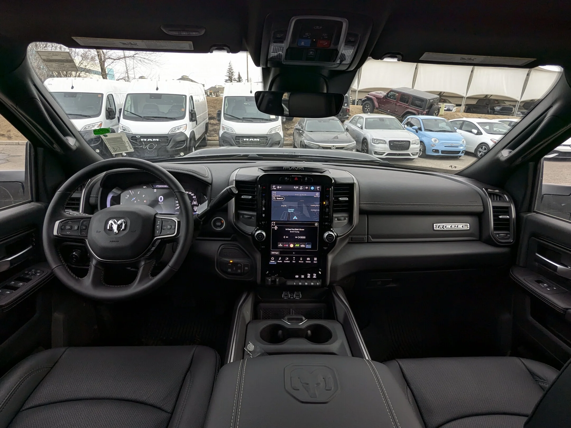 New 2026 Black RAM Rebel - - Level 1 Grp - Safety Grp - 5th Wheel/Gooseneck Prep - Ventilated Leather Seats & More! image 28