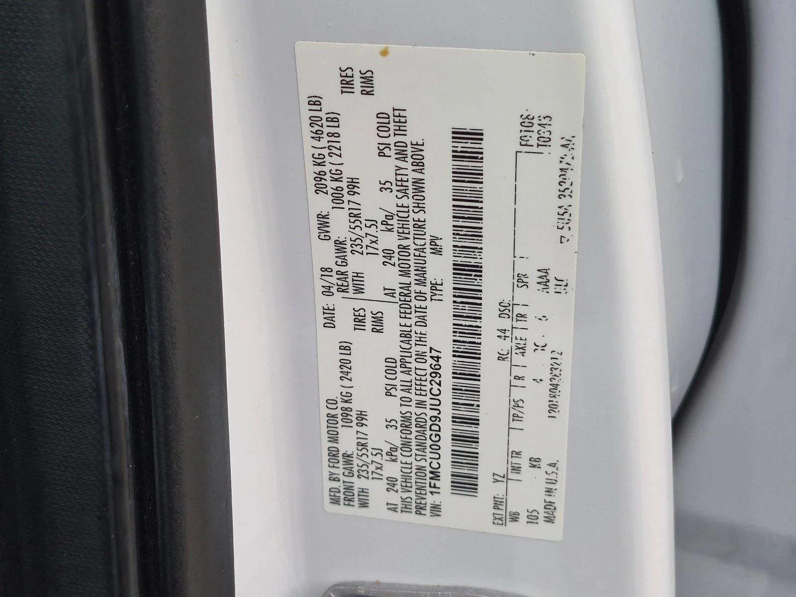 Used 2018 Oxford White Ford SE image 21