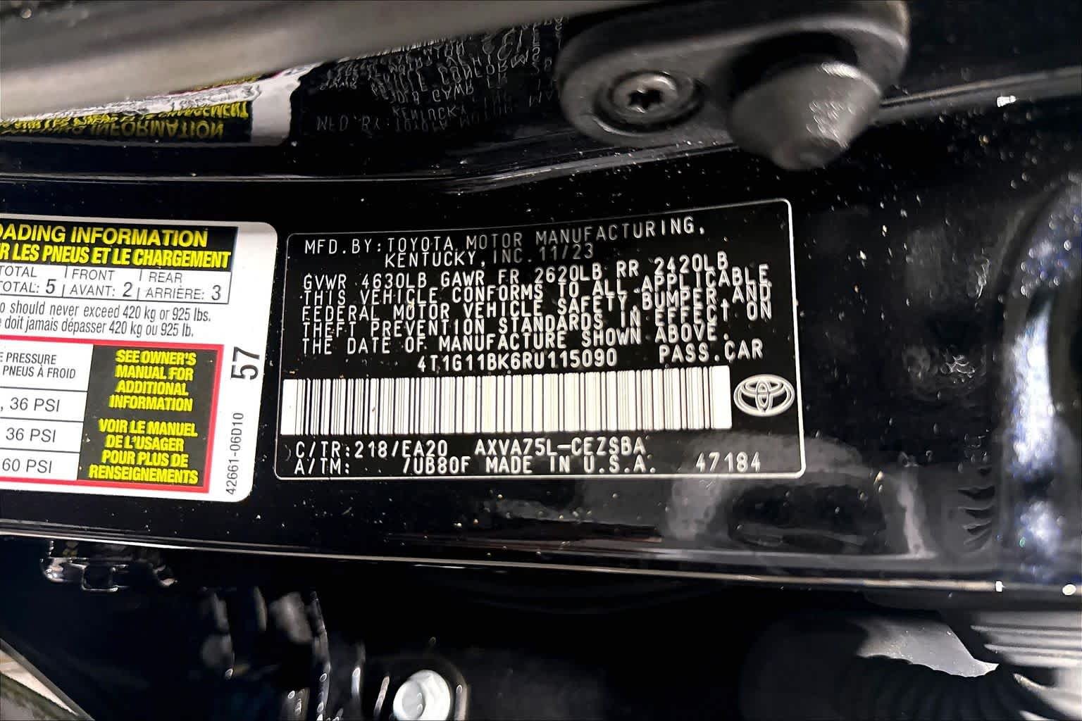 Used 2024 Midnight Black Metallic Toyota SE image 37