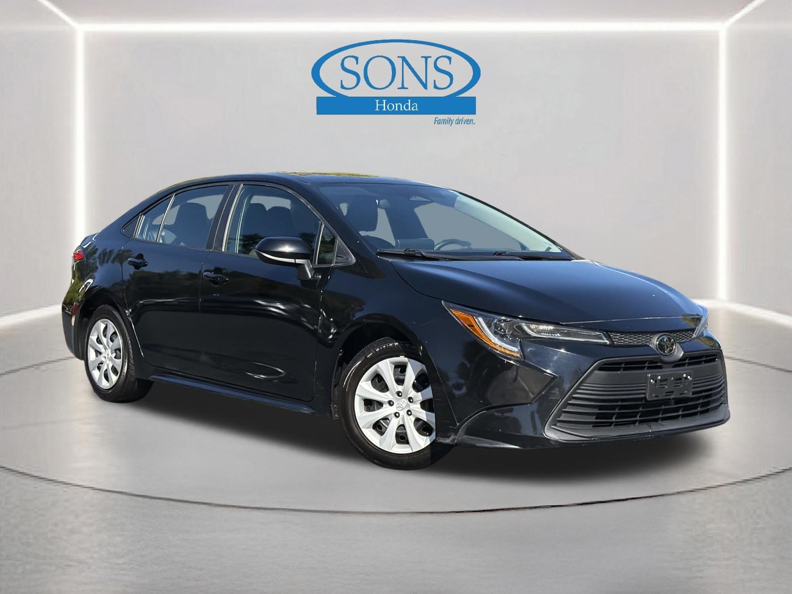 Used 2024 Midnight Black Metallic Toyota LE image 2