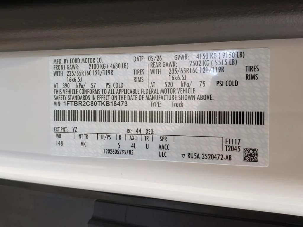 New 2026 Oxford White Ford Cargo Van image 27