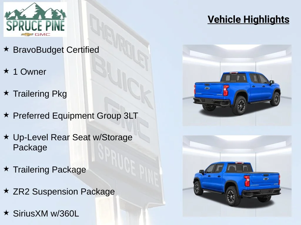Certified Used 2022 Blue Chevrolet ZR2 image 8