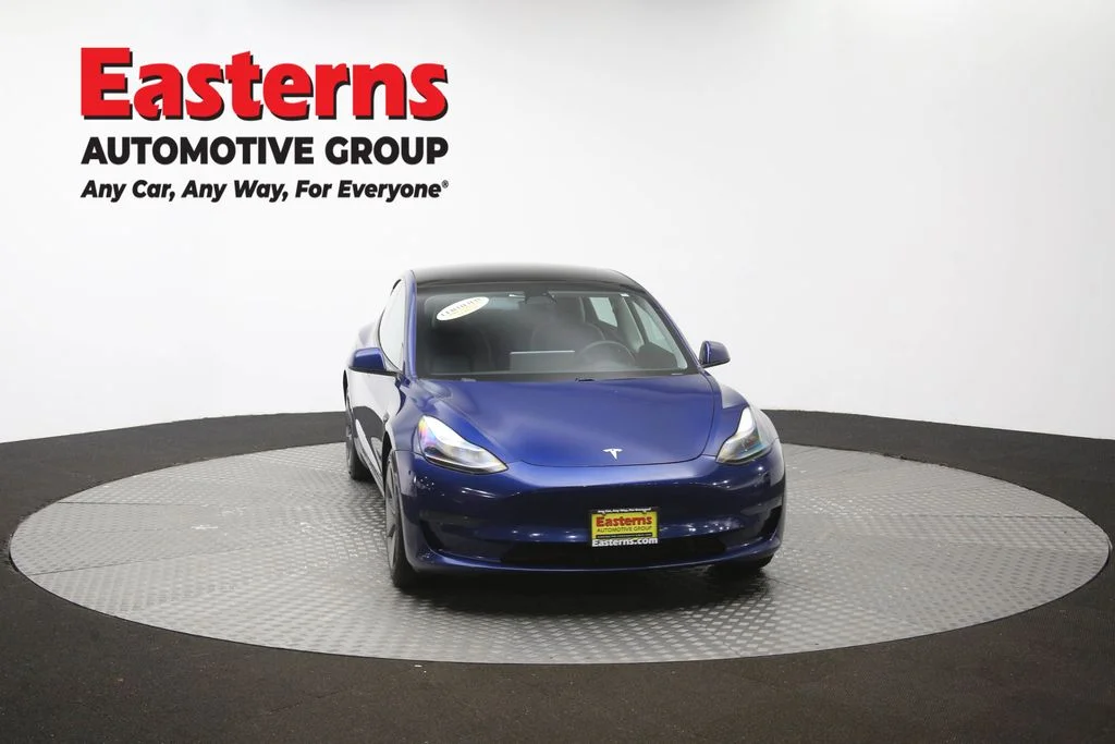 Used 2021 Blue Tesla Standard Range Plus image 46