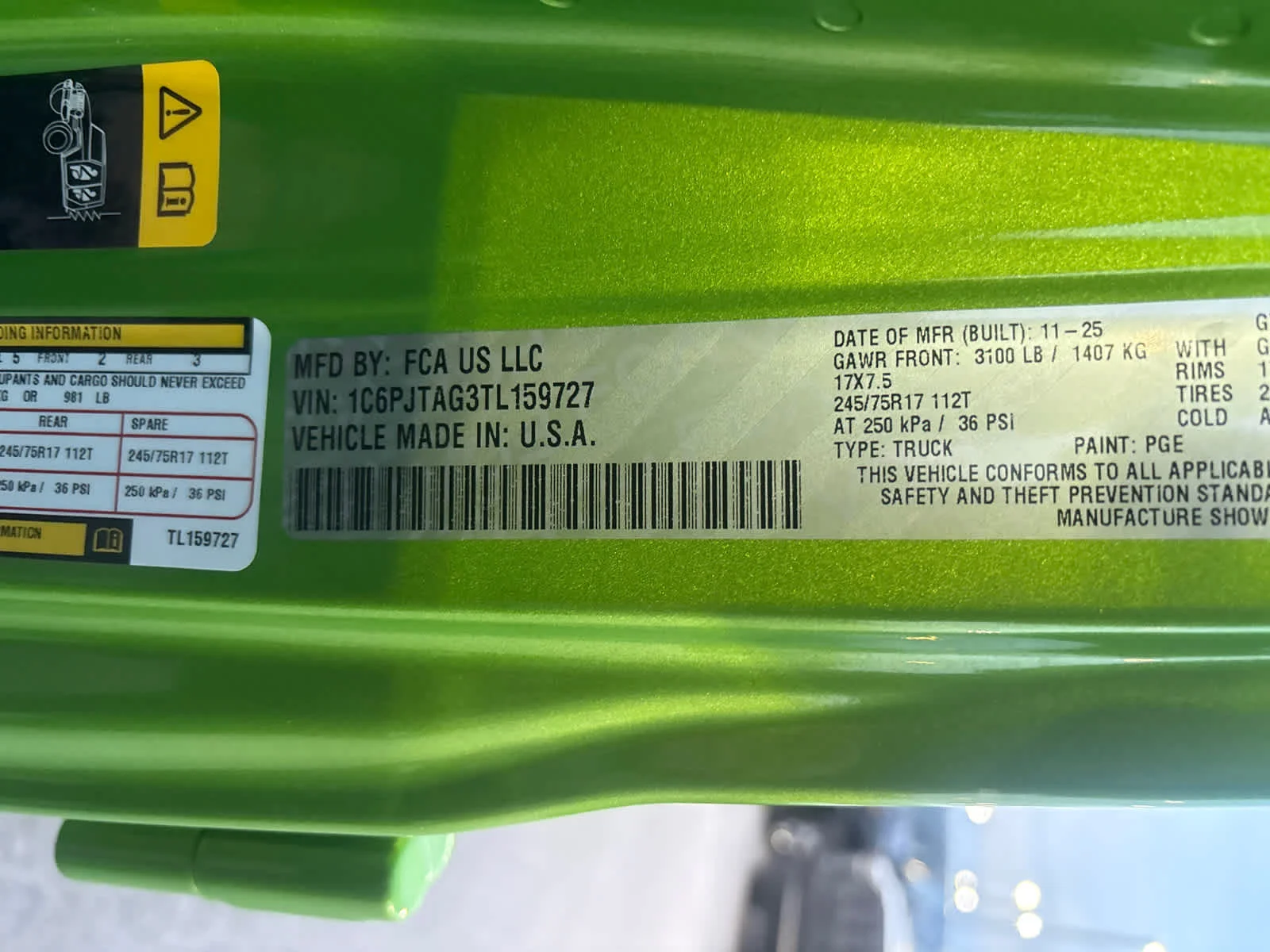 New 2026 Mojito Exterior Paint Jeep Sport S image 30