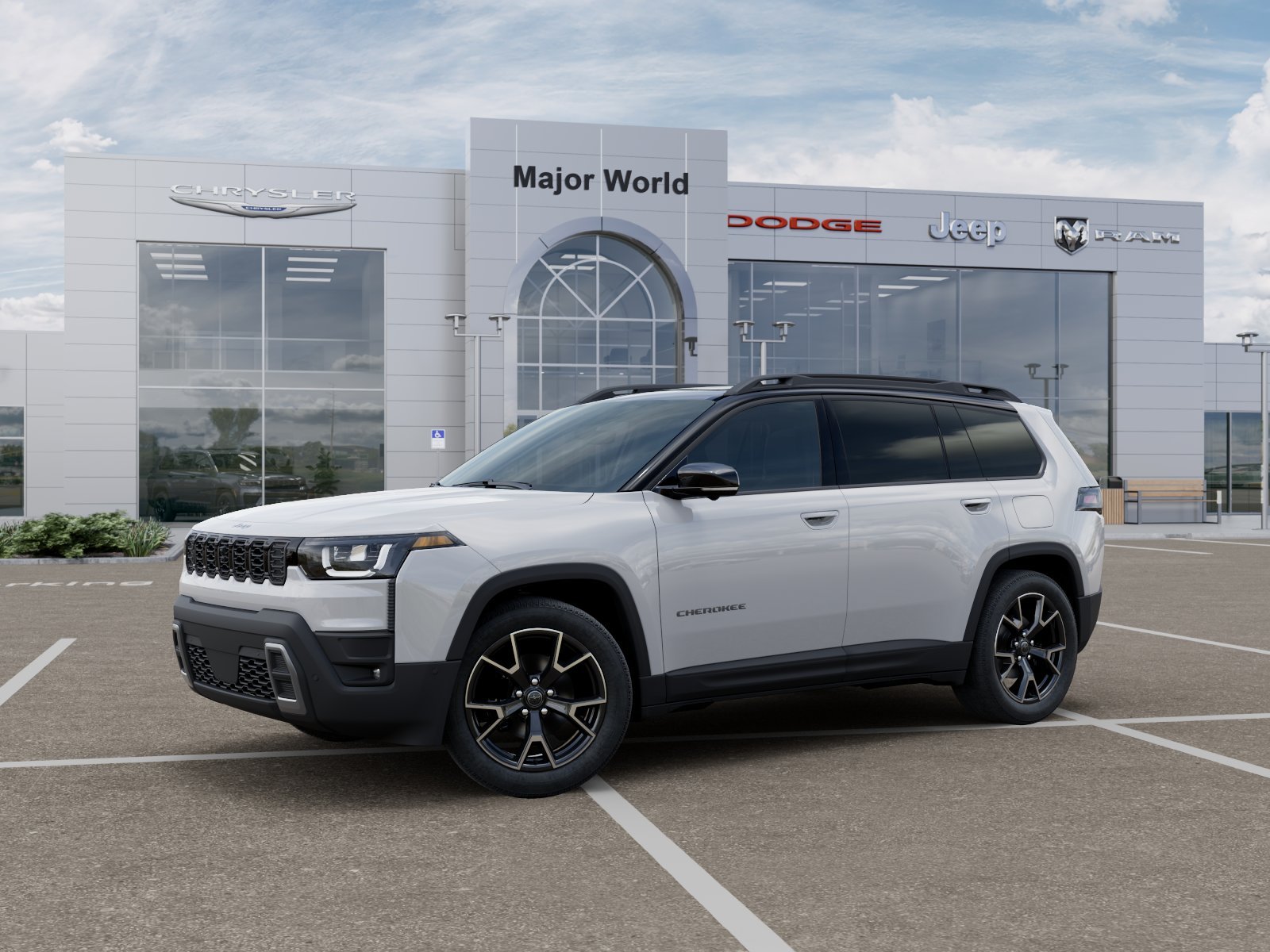 New 2026 Bright White Clear-Coat Exterior Paint Jeep  image 2