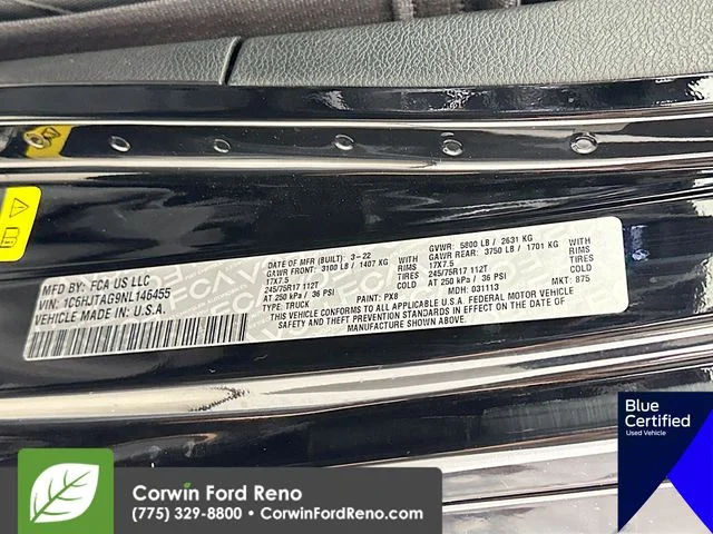 Certified Used 2022 Black Clearcoat Jeep Sport image 35