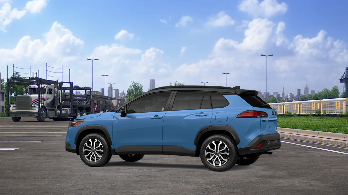 New 2026 Cavalry Blue with Jet Black roof Toyota Hybrid SE image 6