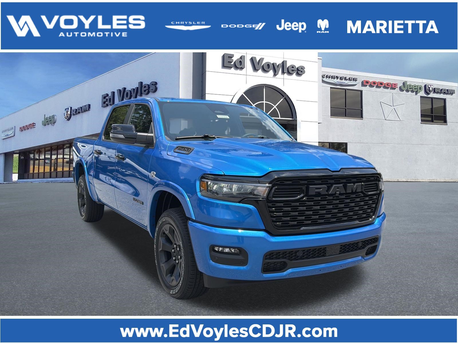 New 2026 Hydro Blue Pearl-Coat Exterior Paint RAM Big Horn/Lone Star image 1