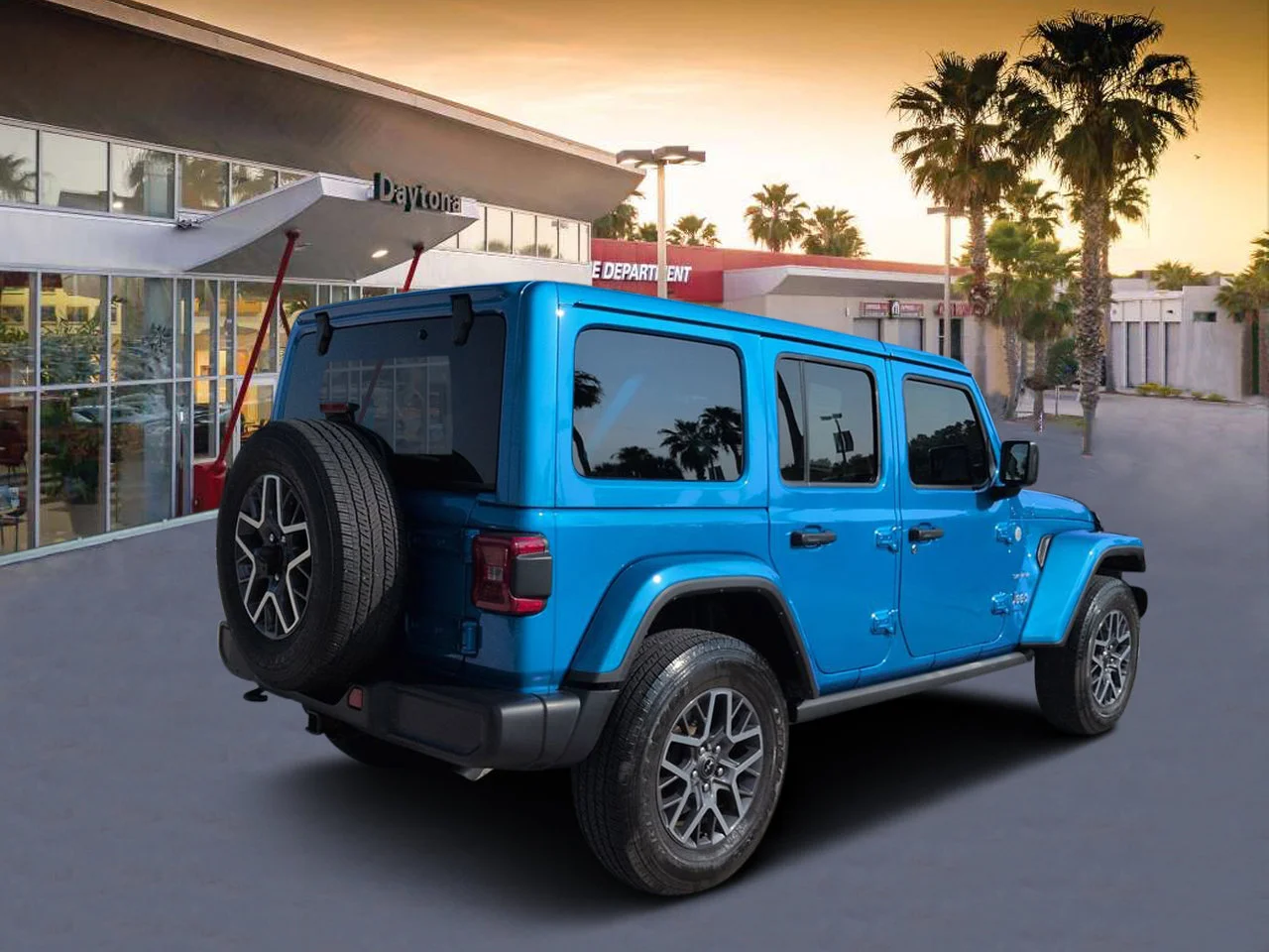 Used 2024 Blue Pearl Jeep Sahara image 3