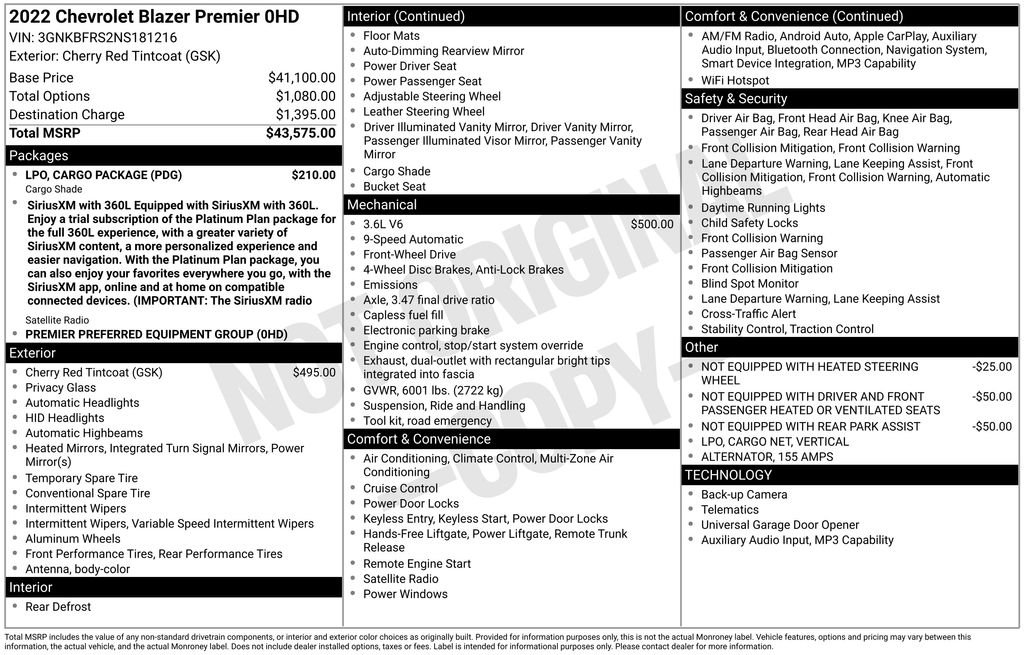 Used 2022 Red Chevrolet Premier image 42
