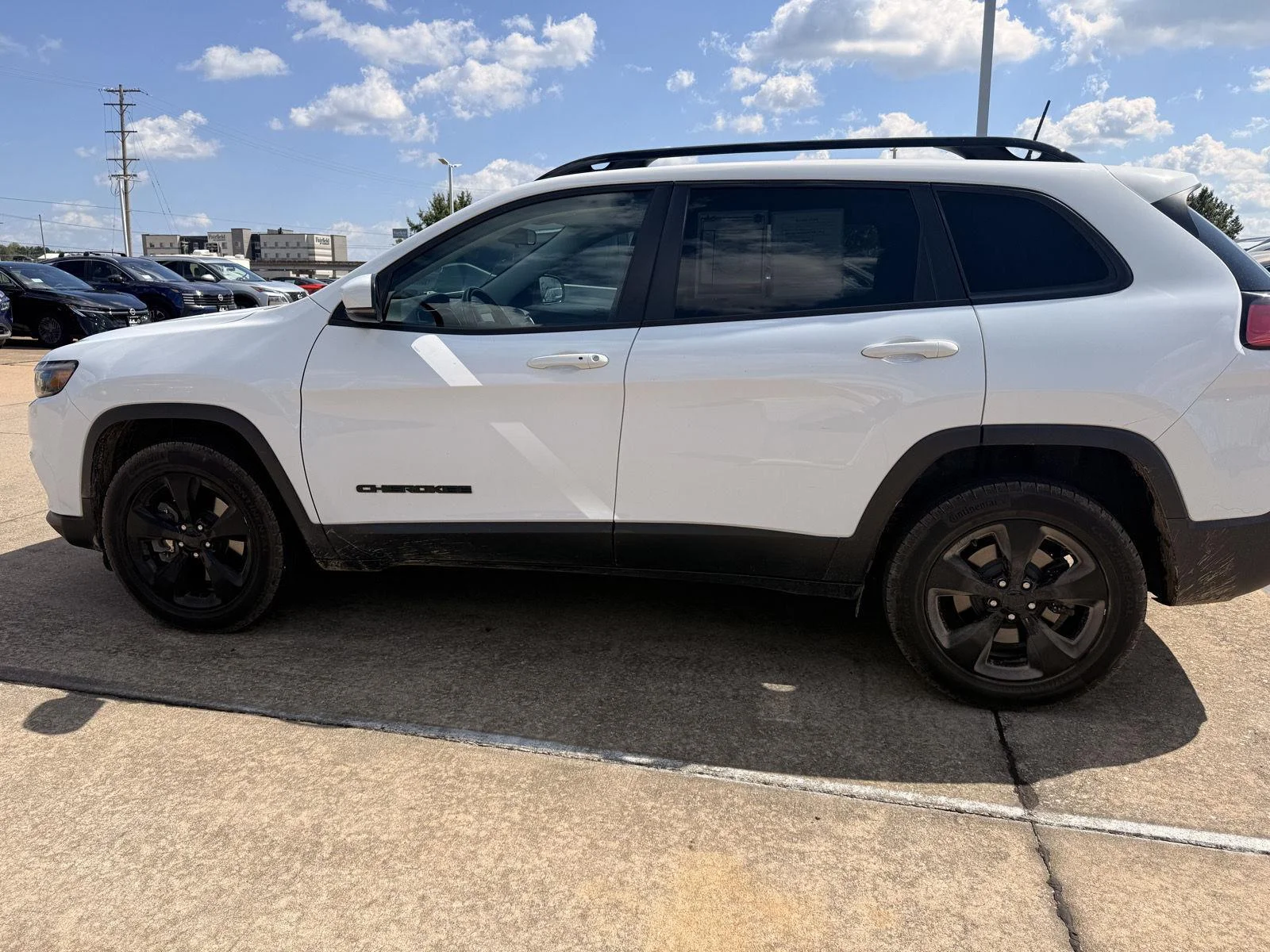Used 2020 Bright White Clearcoat Jeep Altitude image 3