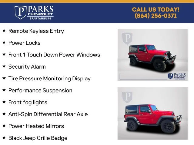 Used 2016 Firecracker Red C Jeep Willys Wheeler image 5