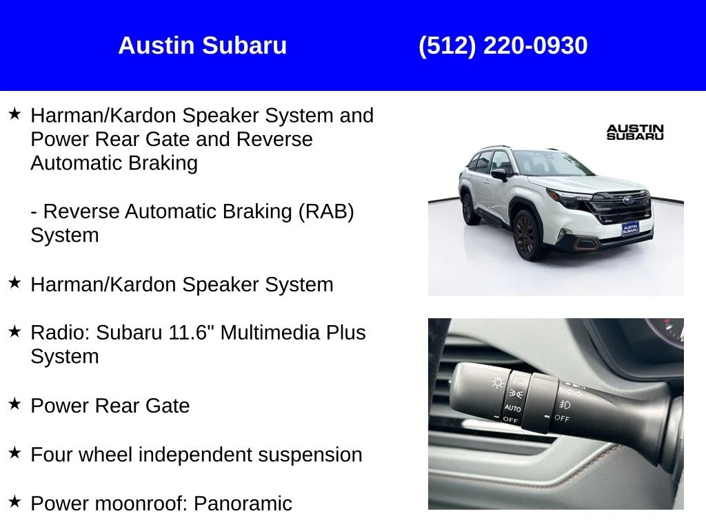 New 2026 White Subaru Sport image 17