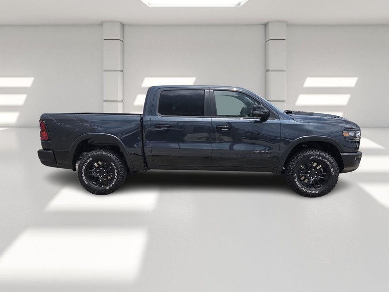 New 2026 Forged Blue Metallic Exterior Paint RAM REBEL 4X4 CREW CAB 5