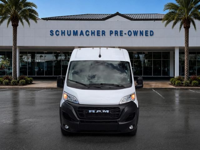 Used 2025 Bright White Clearcoat Ram High Roof image 2