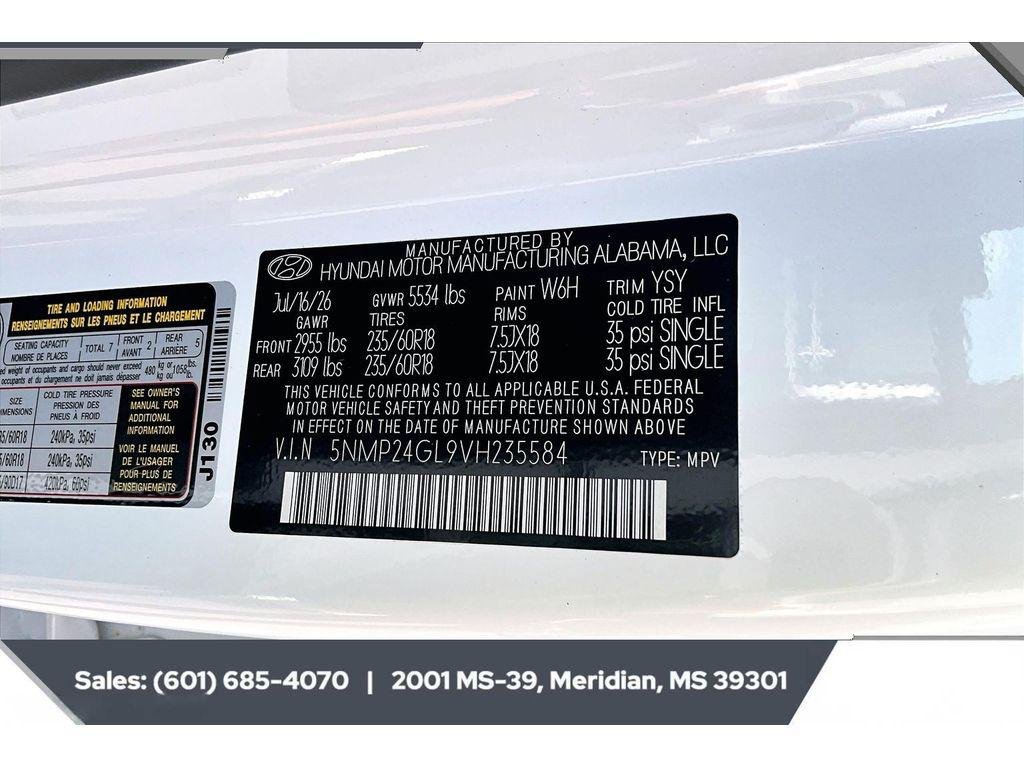 New 2027 SERENITY WHITE Hyundai SEL FWD image 7