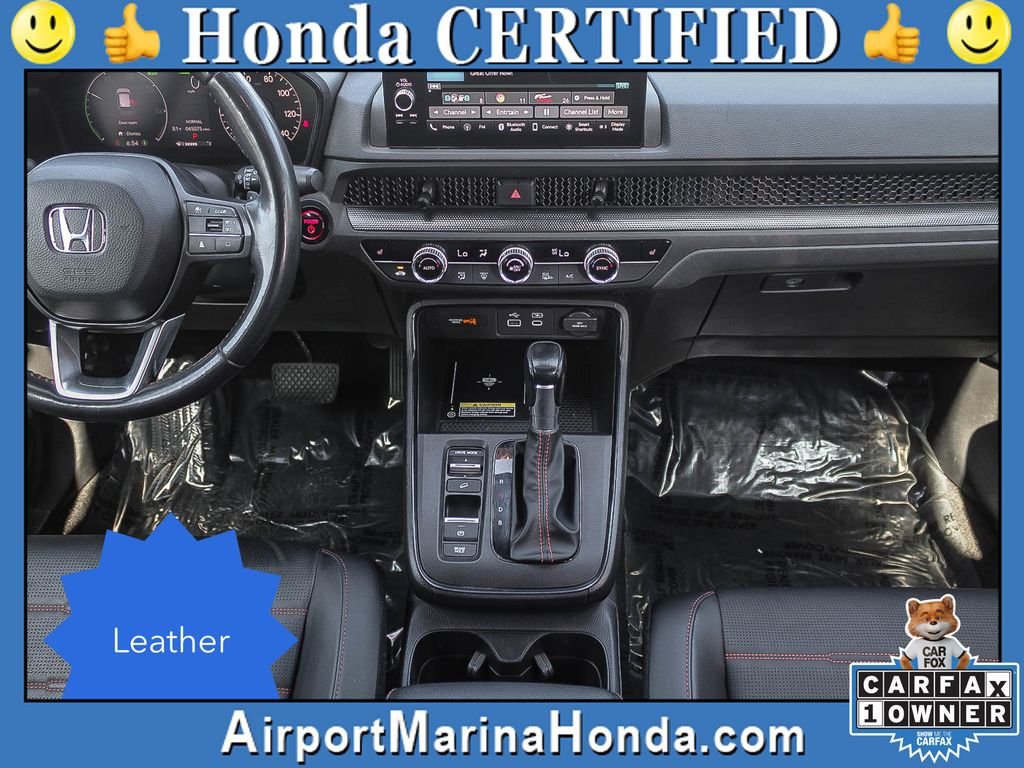 Certified Used 2024 Platinum White Pearl Honda HYBRID 2WD SPORT-L image 2