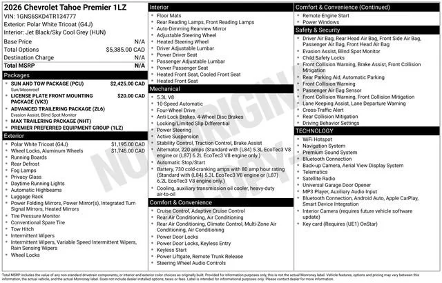 Certified Used 2026 Polar White Tricoat Chevrolet Premier image 32