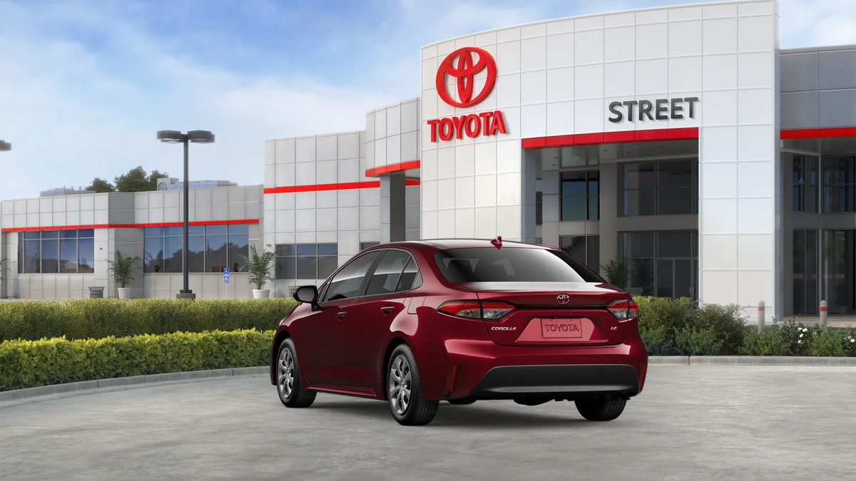 New 2026 Ruby Flare Pearl Toyota LE image 8