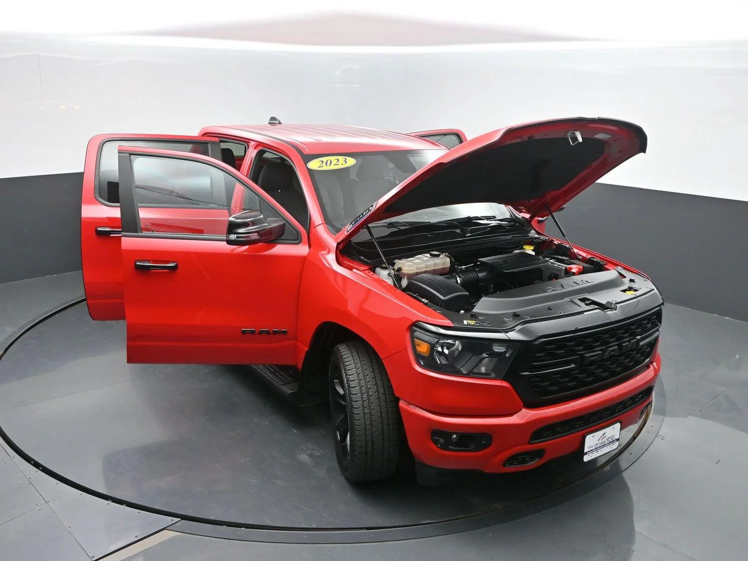 Used 2023 Flame Red Clearcoat Ram Big Horn image 45