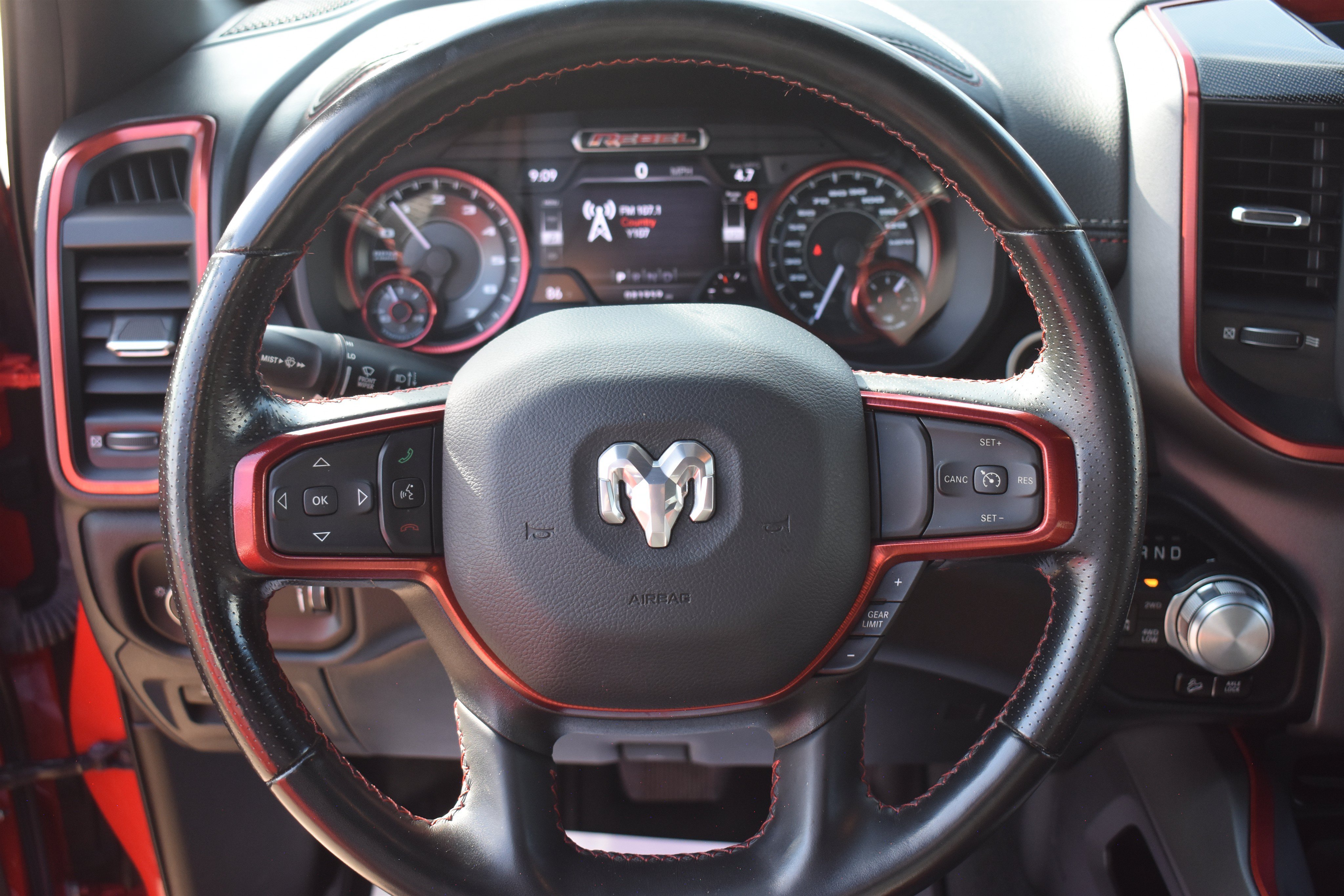 Used 2022 Flame Red Clearcoat Ram Rebel image 20