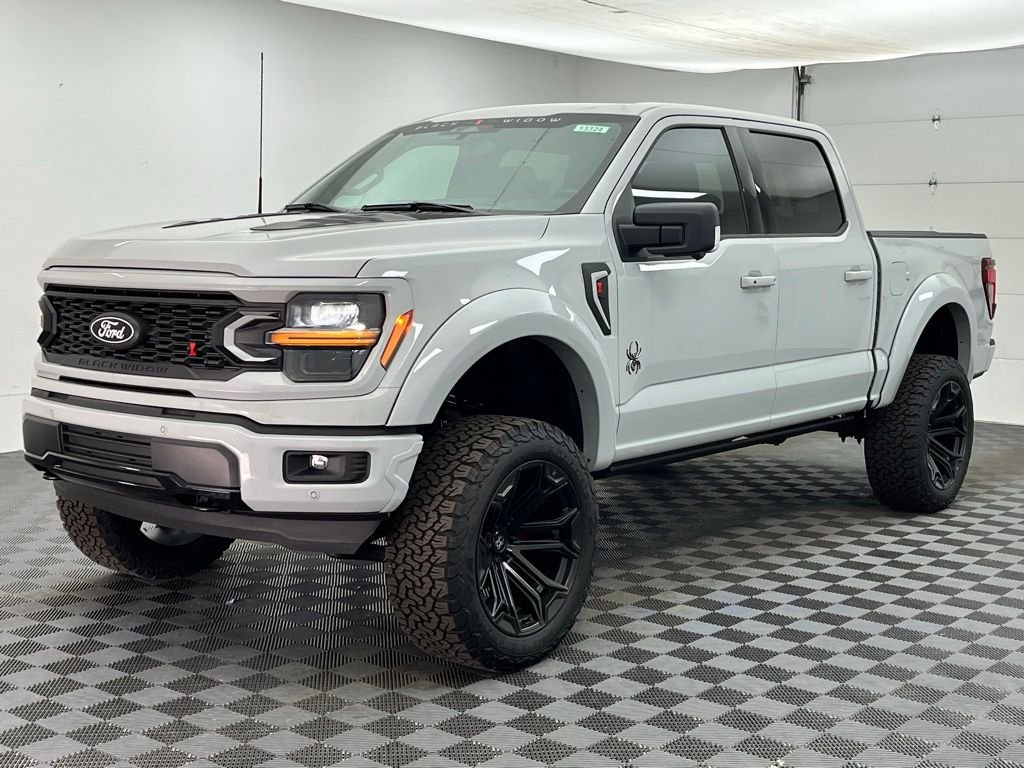 New 2026 White Ford XLT Black Widow Lifted Truck image 2