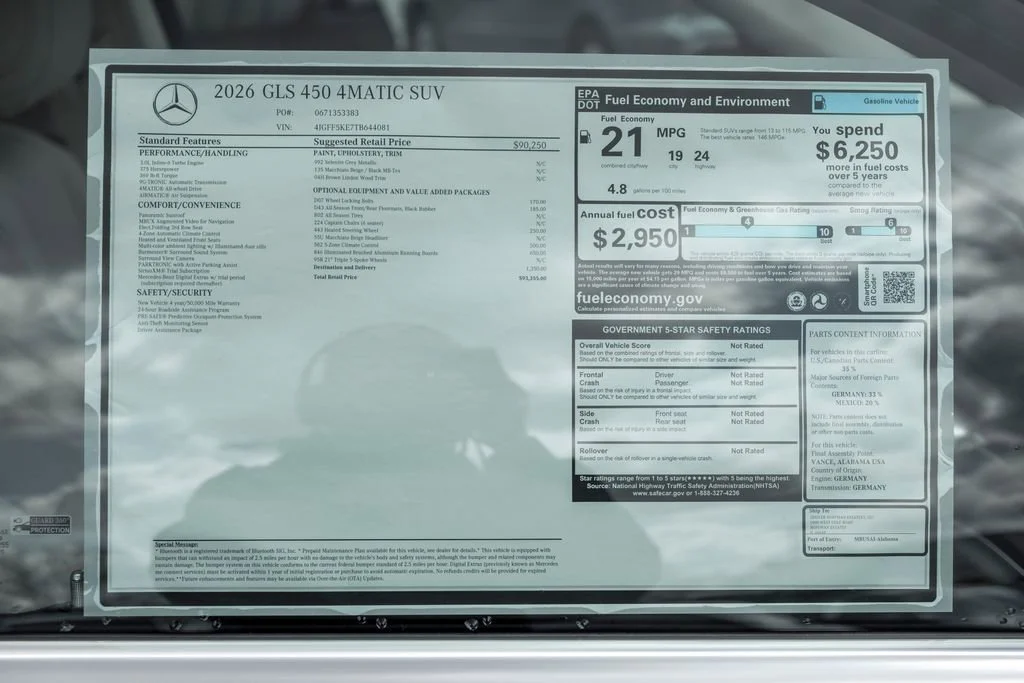 New 2026 Selenite Grey Metallic Mercedes-Benz GLS 450 image 65