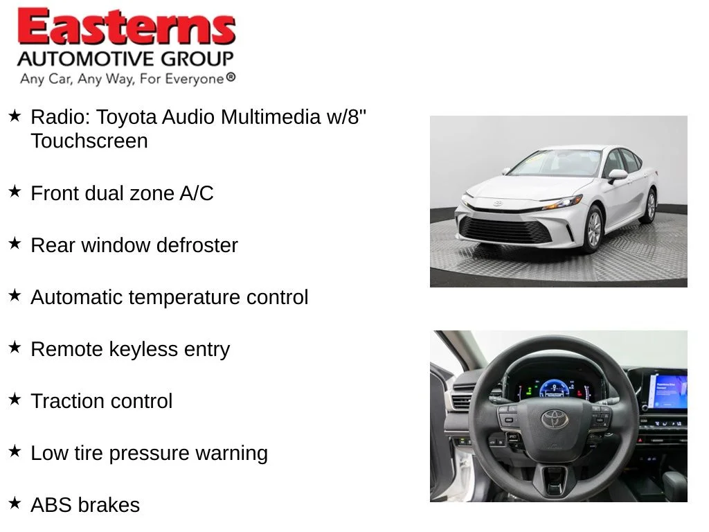 Used 2025 White Toyota LE image 11