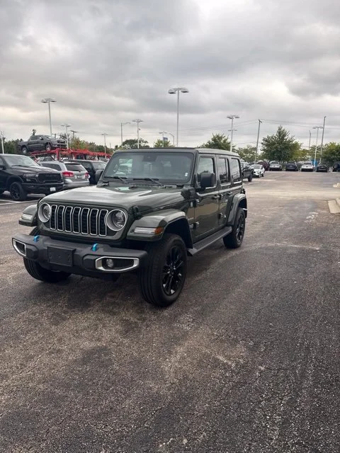 Used 2024 Green Jeep Sahara 4xe image 4
