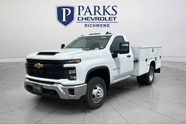 New 2025 Summit White Chevrolet Work Truck image 3