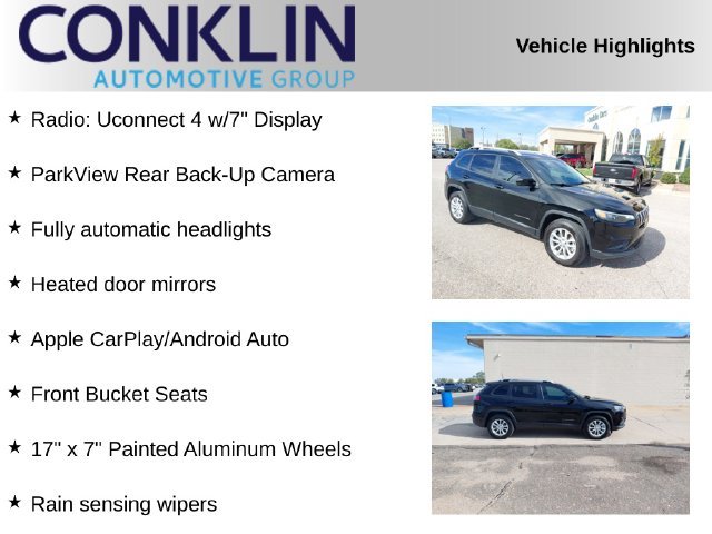 Used 2021 Jeep Cherokee Latitude with VIN 1C4PJMCB1MD109758 for sale in Hutchinson, KS