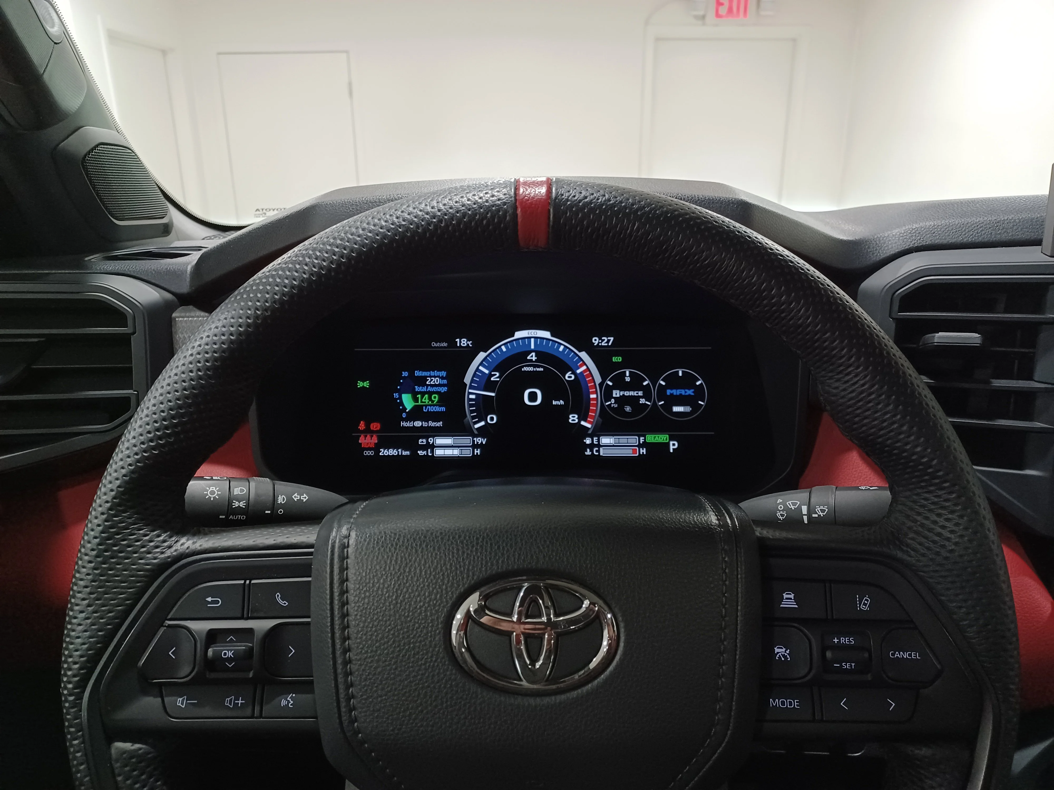Certified Used 2025 Midnight Black Metallic Toyota TRD Pro Hybrid*i-FORCE MAX | 360 Cam | Pano Roof | Cooled Leather | Htd Wheel | Lane Keep Assist image 15