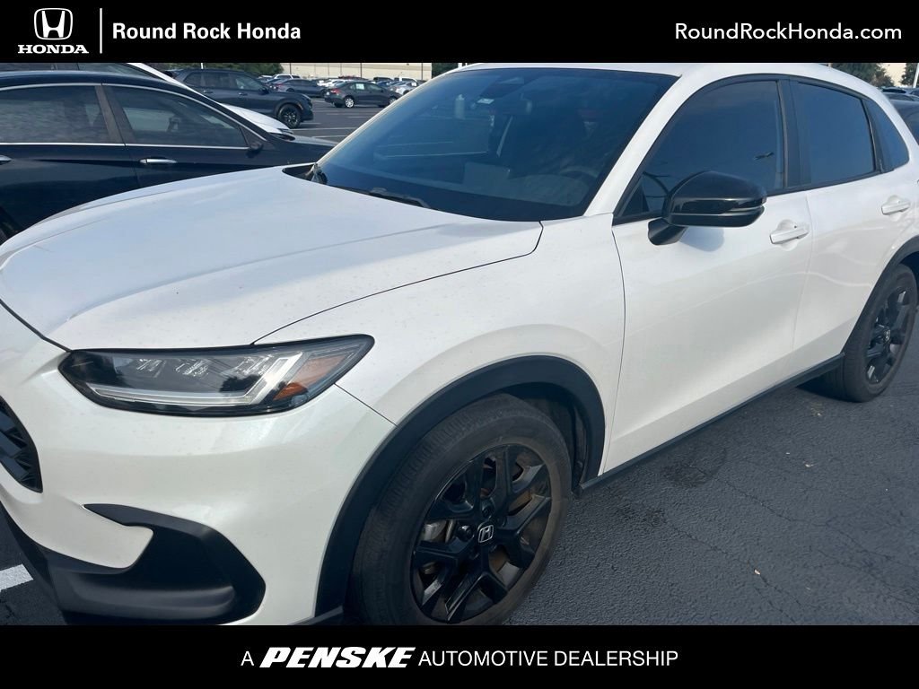 Certified Used 2024 Platinum White Pearl Honda 5DR 2WD SPORT image 1