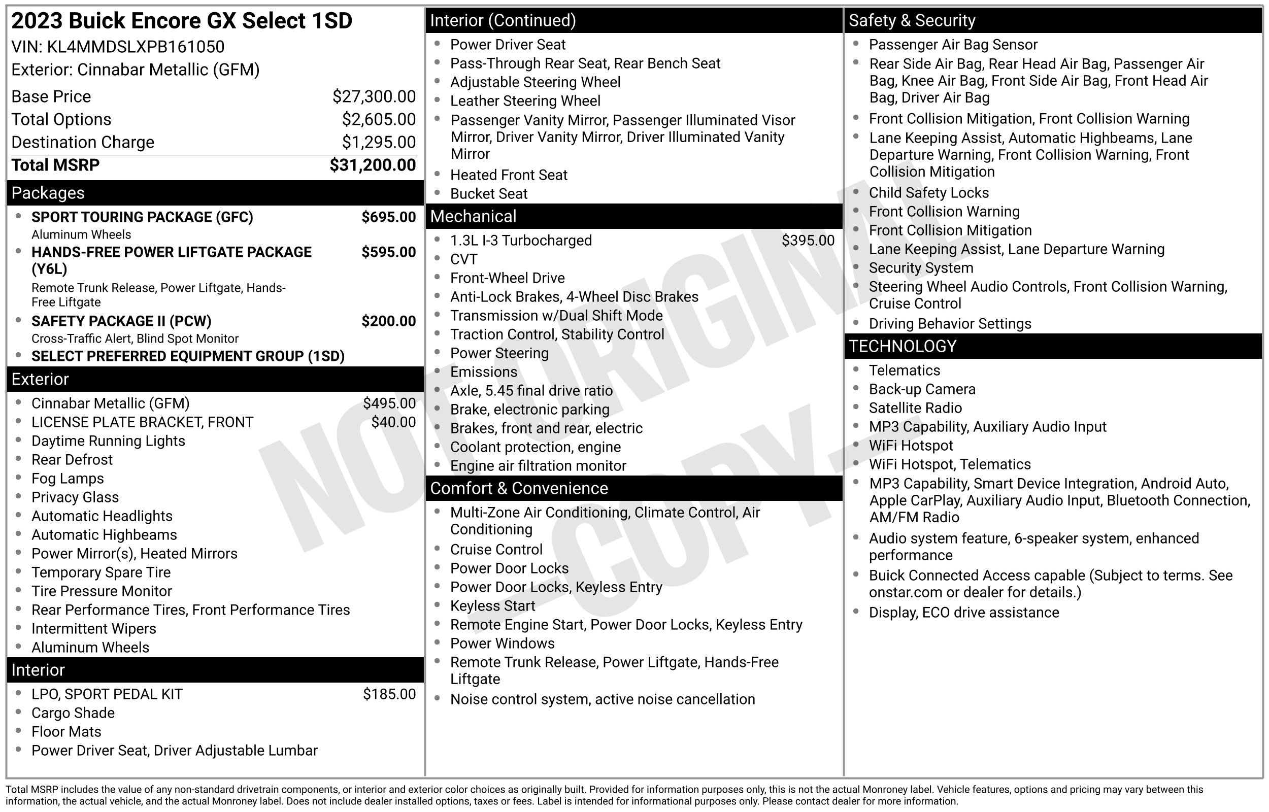 Used 2023 Cinnabar Metallic Buick Select image 43